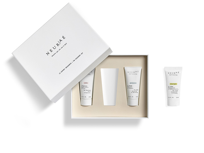 Discovery kit con la creme energie sul lato destro del kit